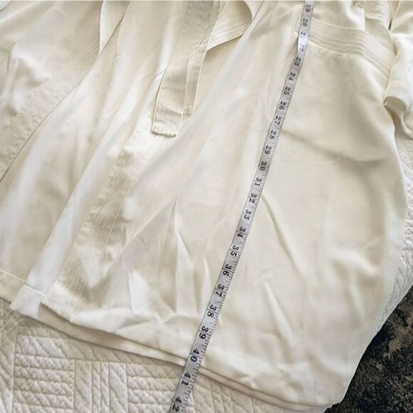 CAPSULE side pockets tie belt collar cascade side slit duster cardigan - Picture 8 of 16